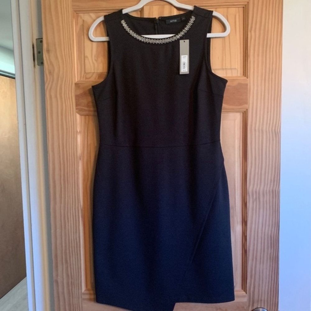 Apt 9 Black Mid-Length Dress Size 10 New‎ with Tags